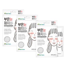 涼感舒緩眼貼, 3個, 6入