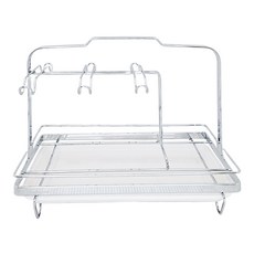 DAY&DAY 日日家居 咖啡杯架6杯組, ST3018LT, #304不鏽鋼, W310*D170*H237MM, 附滴水盤, 1組