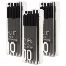 KaCO Pure 凝膠墨水筆 0.5mm 黑色 5支 + 白色 5支, 混合顏色, 3套