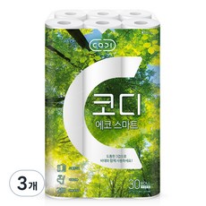 CODI 3層環保智慧捲筒衛生紙, 22m, 30入, 3個