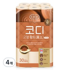 CODI Original黃土自然紙漿3層捲筒衛生紙, 25m, 30入, 4個