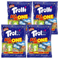 Trolli All In One綜合口味軟糖, 4袋, 240g