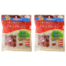 DoggyMan 多格漫 日式切片經濟包 82181 2個月以上小型犬適用, 雞肝 + 野菜, 120g, 2包