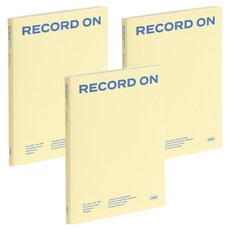 ICONIC 2026 Record On 日記 週計畫 計畫本 行事曆, 3個, 01 奶油黃