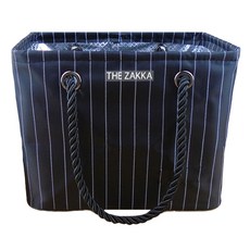 THE ZAKKA 條紋沐浴袋 黑色, 1個