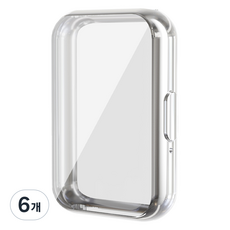 누아트 갤럭시핏 TPU 풀커버 케이스, 실버, 6개