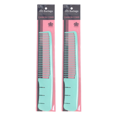 Badaga 專業用碳纖維剪髮梳 B-188, 薄荷綠, 2個