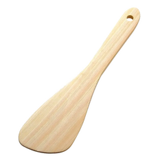 木創 無塗裝鍋鏟, 日本製 檜木 26cm, 1支