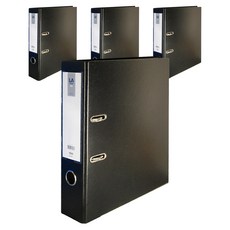 With Office LA活頁夾檔案夾 最小 7cm, 黑色, 4個