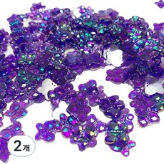 透明蝴蝶胸針配件, 紫藍, 4000件