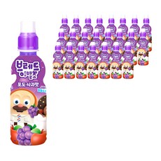 LOTTE 樂天 CHILSUNG BEVERAGE 吐司先生髮廊聯名葡萄蘋果汁, 235ml, 24瓶