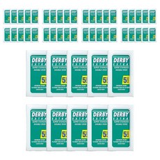 DERBY Extra Classic刮鬍刀雙刀片, 50個, 5入