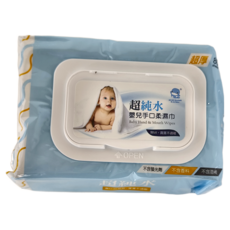 KU.KU Duckbill 酷咕鴨 超純水嬰兒手口柔濕巾 無MI 寶寶不過敏, 3包, 80張