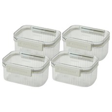 HANSSEM 透明食物保鮮盒, 4個