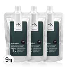 Manhurst 刮鬍凝膠 補充包, 250g, 9個