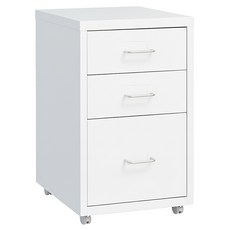 GAGU FEELING 鋼製三層抽屜櫃, 白色, 3層