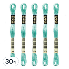 브랜드얀 DMC 자수실 25번사, 964번, 30개