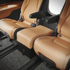 KMMOTORS KA4 Carnival車用第三排加強型收納箱, 立方馬鞍棕色, 1個