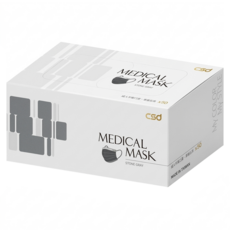 CSD 中衛 素色醫療口罩, 麥飯石灰, 1盒, 50片
