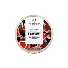 THE BODY SHOP 美體小舖 修護身體滋養霜草莓, 200ml, 1罐