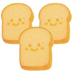 可愛食物造型洗碗海綿 吐司款, 1組, 3入