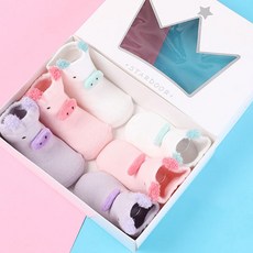 STARDOOR 嬰兒豬鼻子造型襪子 3雙+紙盒