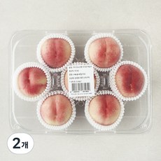 가족 당도선별 대극천 복숭아, 1kg(6~8입), 2개
