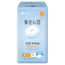 좋은느낌 좋은순면 팬티라이너, 롱, 36개입, 1개