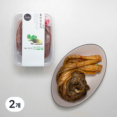 나래밥상 돌산갓김치 숙성, 1kg, 2개