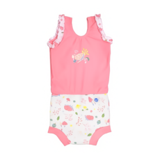 Splash About Happy Nappy Costume 女童款小可愛連身版尿布褲, 便便防漏, UPF50+防曬, XXL(16~20kg), 1件