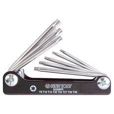 KING TONY 金統立 專業級工具 8件式 折疊式短六角星型扳手組 KT20308PR, 1個