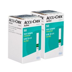 아큐첵 혈당측정 검사지, 2개, 50개입