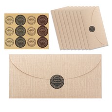 頂級 Noblesse 零用錢信封 10入 + 貼紙 12入 套組, 1套, 燕麥色