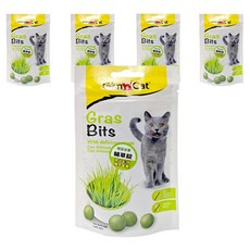 Gim Cat 俊寶俊喵 貓草錠, 幫助排出毛球, 補充營養, 無添加糖, 無穀物, 50g, 貓草, 5包