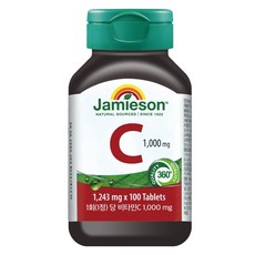 Jamieson 健美生 維生素C 1000, 1罐, 124.3g