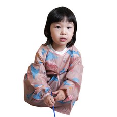 mouriuijip 兒童美術畫畫衣, 粉紅色