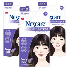 넥스케어 3M 이지픽 블레미쉬 패치 릴리프 짜기전, 116개입, 3개