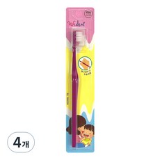 WEDENT 威登 1~2歲幼兒用 筆握型 監護人用牙刷, 1入, 4個, 梅紫色