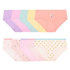 GUESS UNDERWEAR 女童有機三角內褲10件組 1號