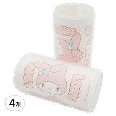 Beauty Home 美樂蒂 Love 大號髮捲, 粉紅色, 4個