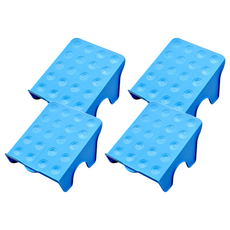 雙層鞋架 雙腳, 藍色, 4個