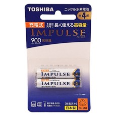 TOSHIBA 東芝 低自放電鎳氫充電電池 TNH-4AH2P, 2個裝, 1組