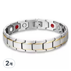 KODACHIEF 磁吸手鍊 款式1 銀金色, 2個