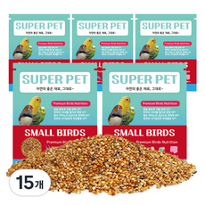 슈퍼펫 프리미엄 소형새, 700g, 15개