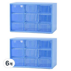 알로데 그리드 데스크 테리어 중, TYPE05 블루, 6개