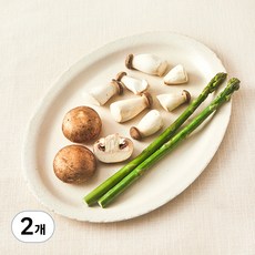 친환경 구이용 버섯 & 아스파라거스, 160g, 2개