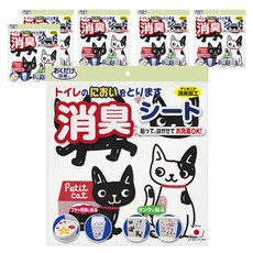 SANKO 馬桶消臭貼 散步貓, 6個, 30g