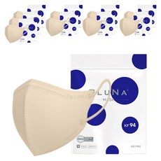 블루나 숨편한 새부리형 황사방역 마스크 대형 KF94, 5매입, 10개, 베이지