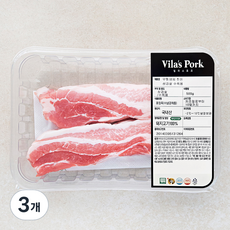 빌라스포크 한돈 무항생제 삼겹살 수육용 (냉장), 500g, 3개