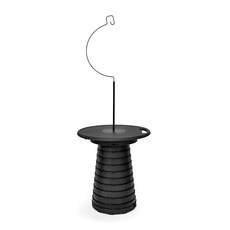 IDOOGEN 手風琴式摺疊露營椅 + 桌板 + 燈架組合, 1套, 黑色